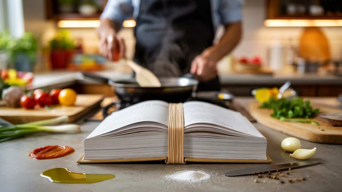 Jak gumka recepturka pomaga utrzymać książkę kucharską otwartą podczas gotowania