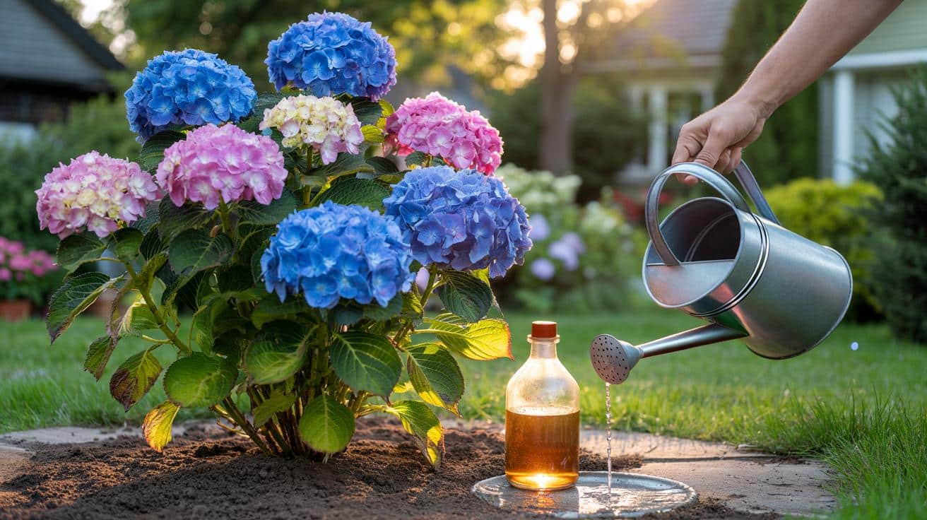 Jak jednym kuchennym dodatkiem znów wyczarować błękitne hortensje do lata