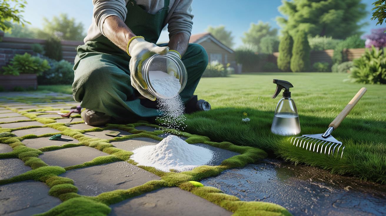 Jak jednym kuchennym składnikiem pozbyć się mchu z podjazdu i trawnika