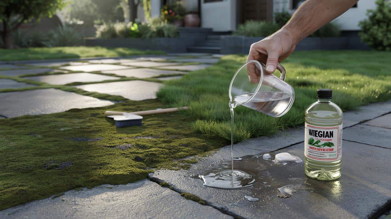 Jak jednym kuchennym składnikiem usunąć mech z podjazdu i trawnika