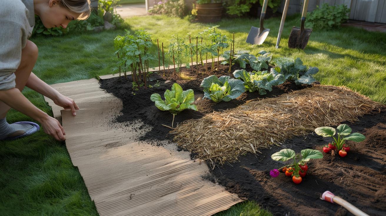 Jak karton z paczek zastępuje szpadel i ułatwia założenie warzywnika