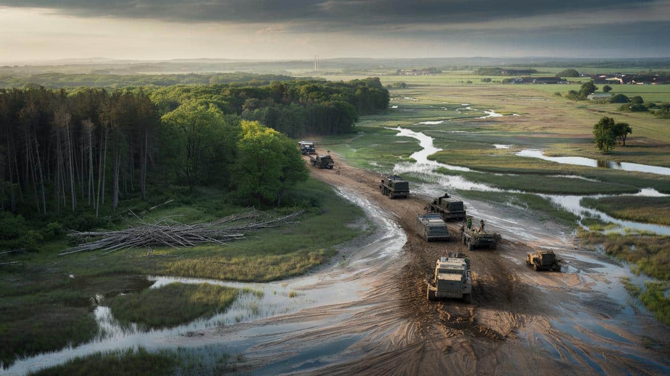 Jak lasy, bagna i rzeki mogą spowolnić obcą armię w Europie