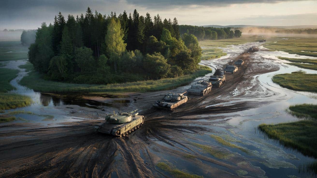 Jak lasy i bagna mogą zatrzymać czołgi? Europa testuje nową tarczę