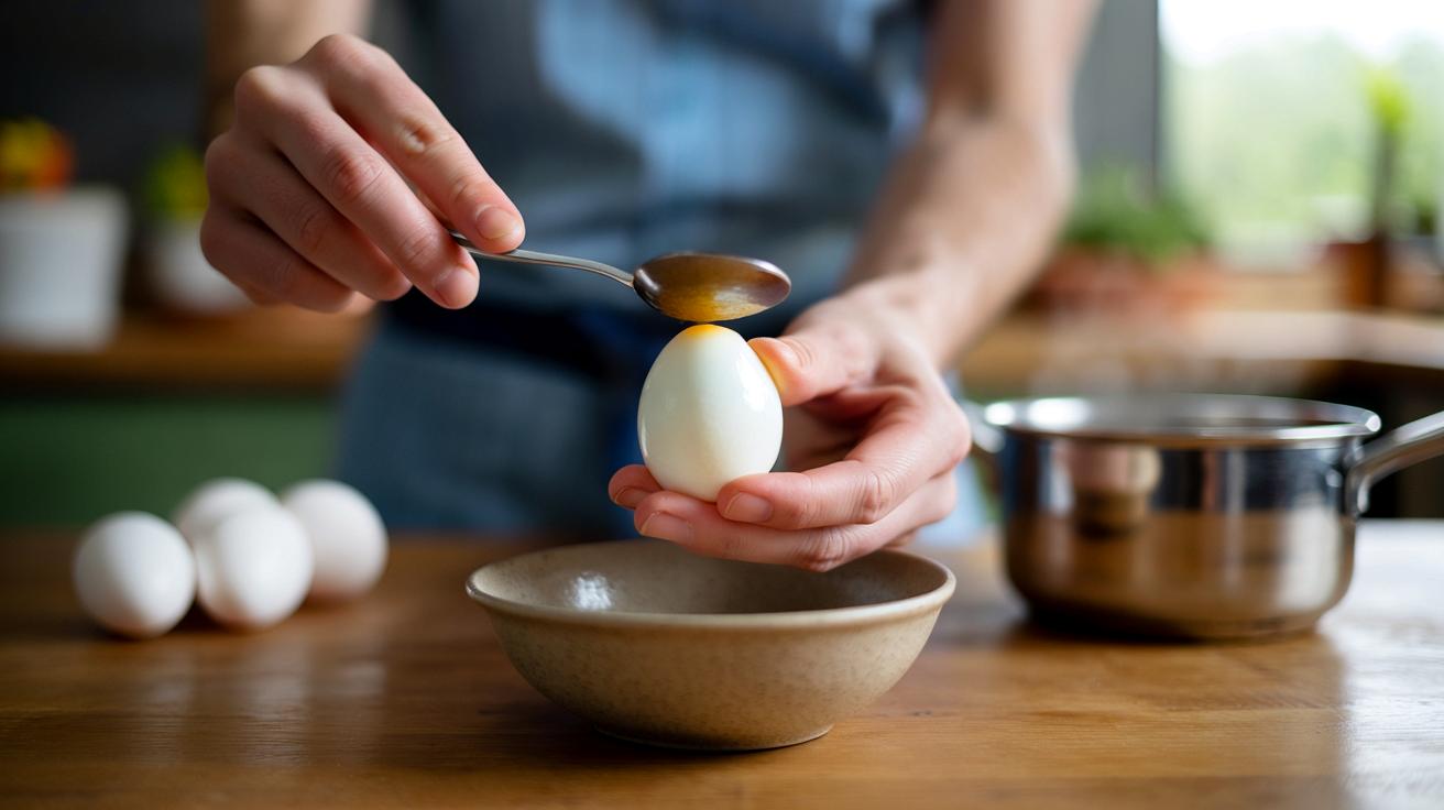 Jak łatwo obrać jajko? Genialny trik z łyżeczką, który robi różnicę