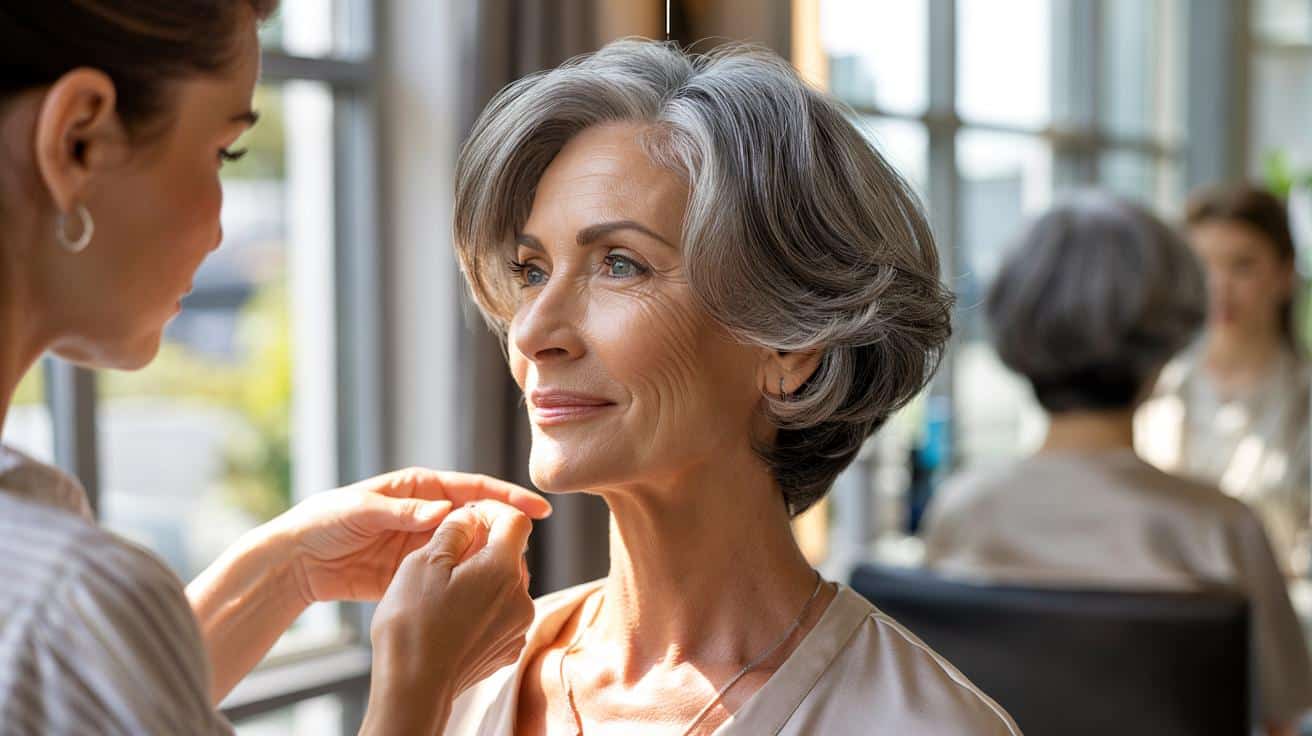 Jak nie wyglądać staro z krótkimi włosami po 55