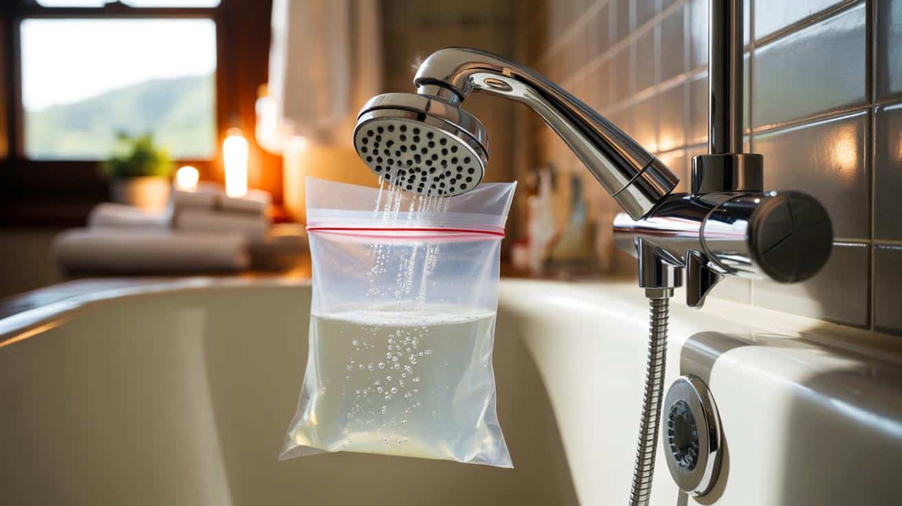 Jak odkamienić prysznic bez rozkręcania głowicy