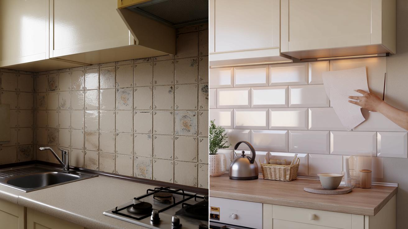 Jak odnowić brzydką kuchenną ścianę w wynajmie i nie stracić kaucji