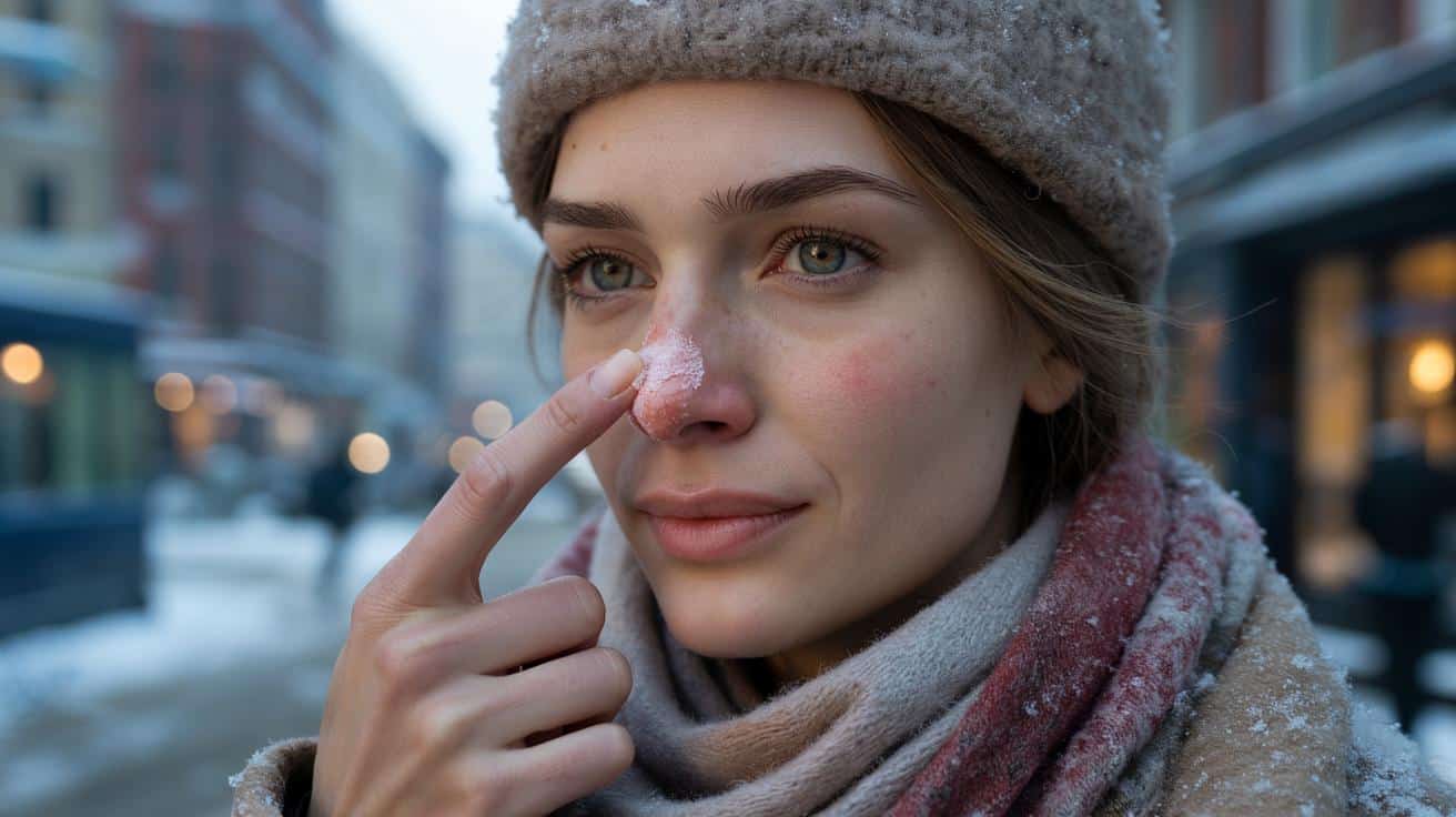 Jak pozbyć się czerwonego nosa na mrozie? Skuteczne sposoby lekarzy