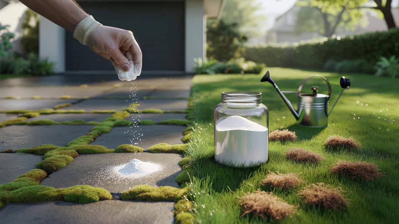 Jak pozbyć się mchu z podjazdu i trawnika jednym kuchennym składnikiem