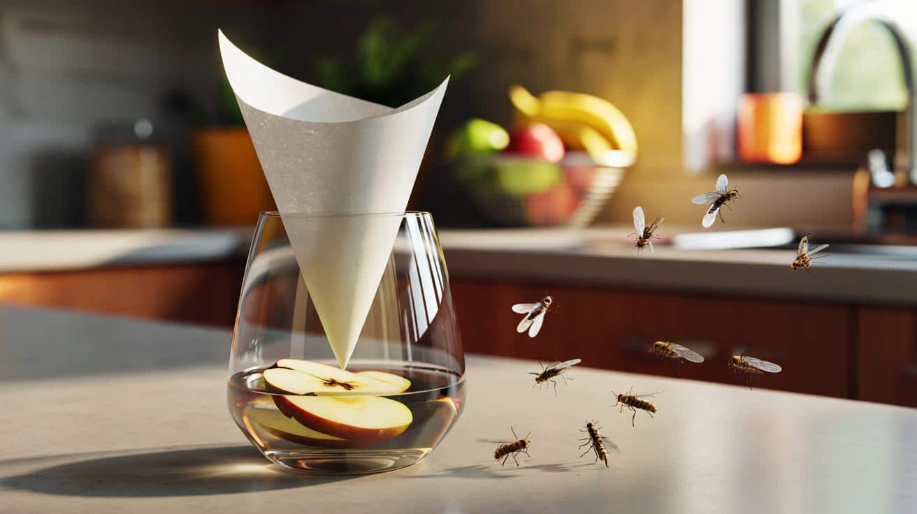 Jak pozbyć się muszek owocówek z kuchni w jedną noc? Trik z kieliszkiem