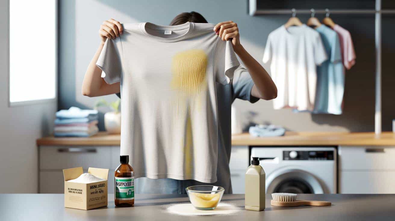 Jak pozbyć się żółtych zacieków pod pachami na ulubionej koszulce