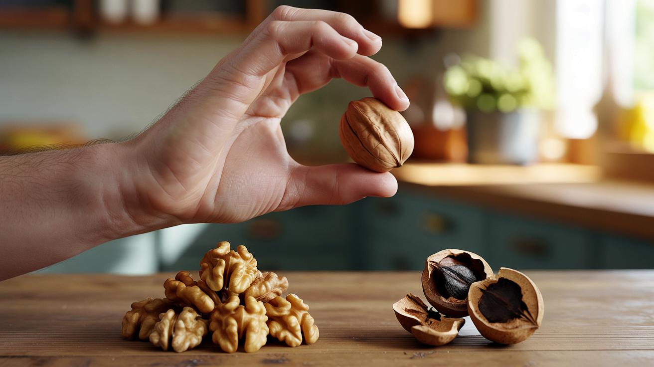 Jak prosty „test potrząsania” zdradza, czy orzechy włoskie są zepsute