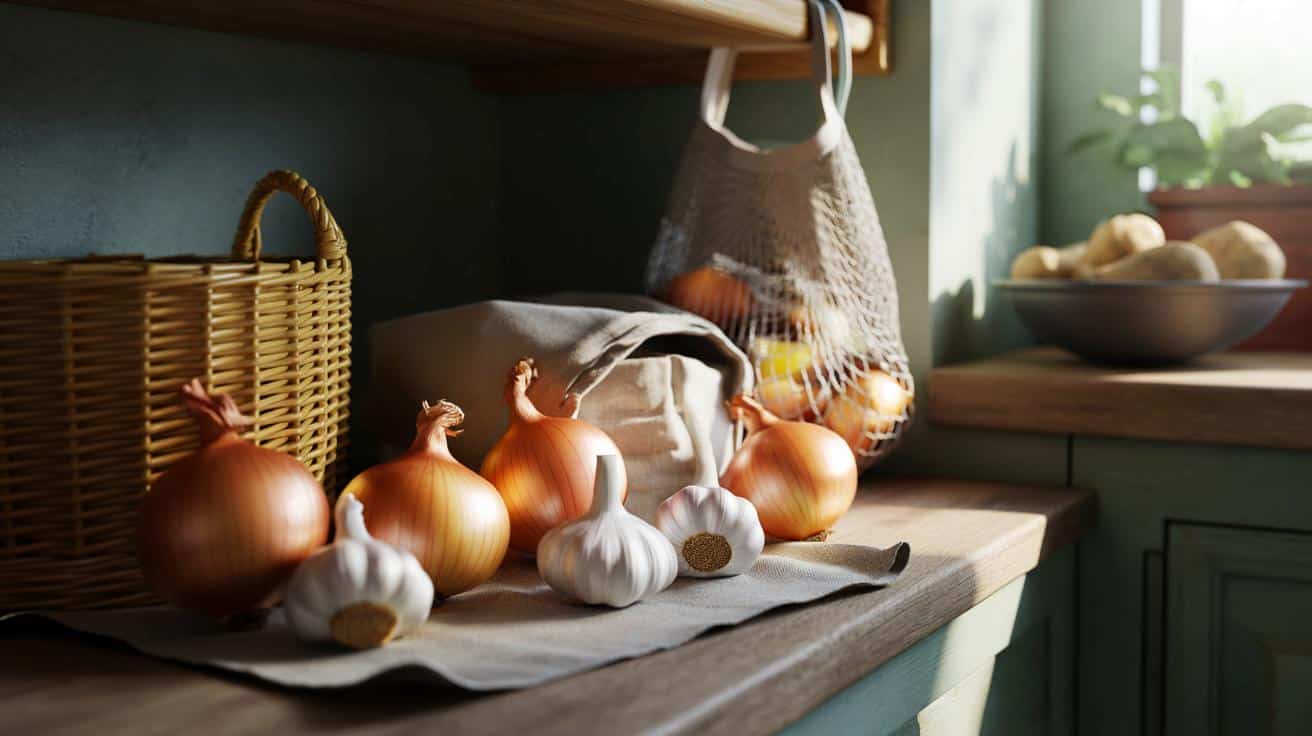 Jak przechowywać cebulę i czosnek żeby nie kiełkowały