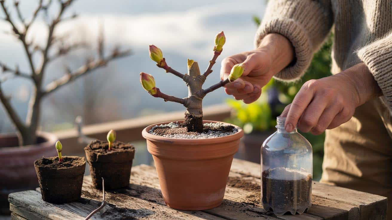 Jak rozmnożyć figę pod koniec zimy i mieć drugie drzewko za darmo