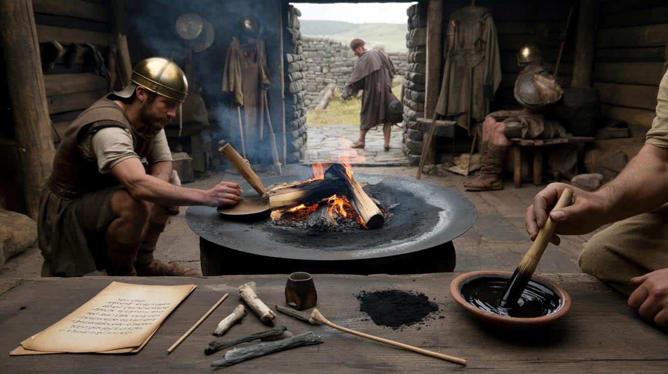 Jak rzymscy żołnierze na końcu imperium sami robili tusz do pisania