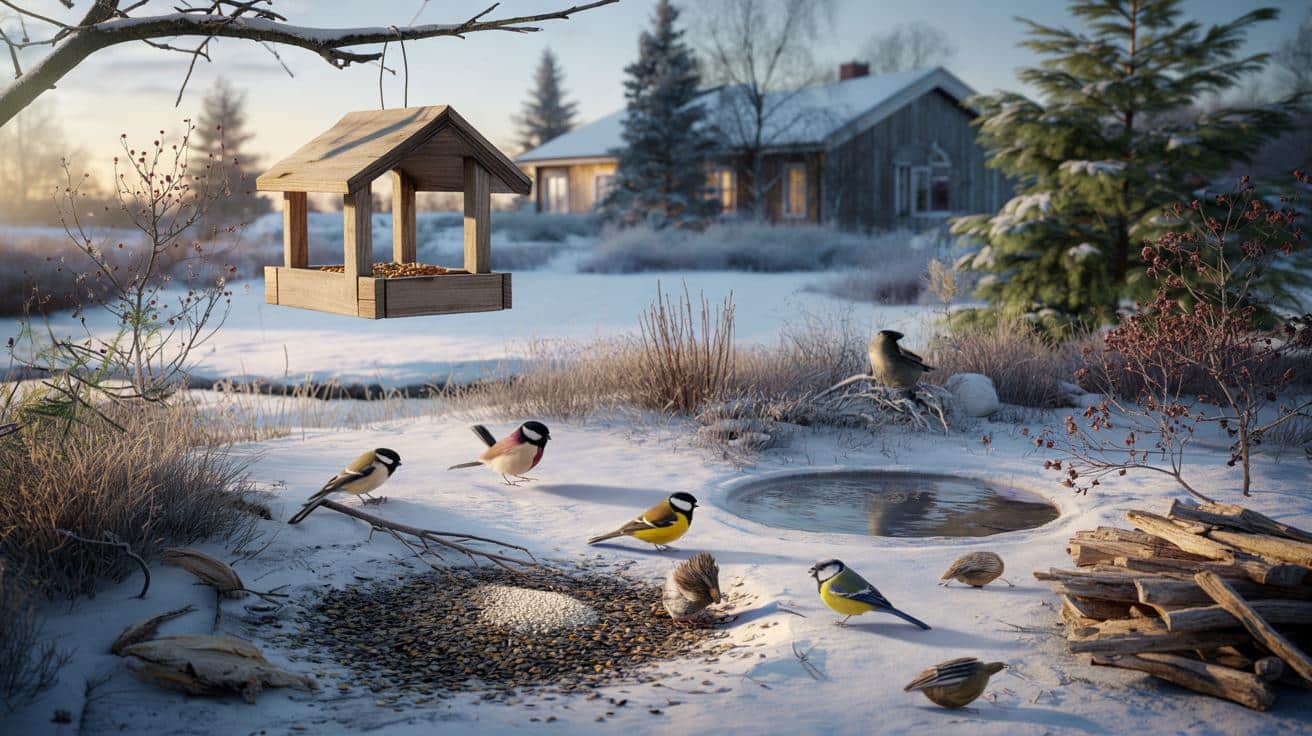 Jak Skandynawowie dokarmiają ptaki zimą, nie uzależniając ich od siebie