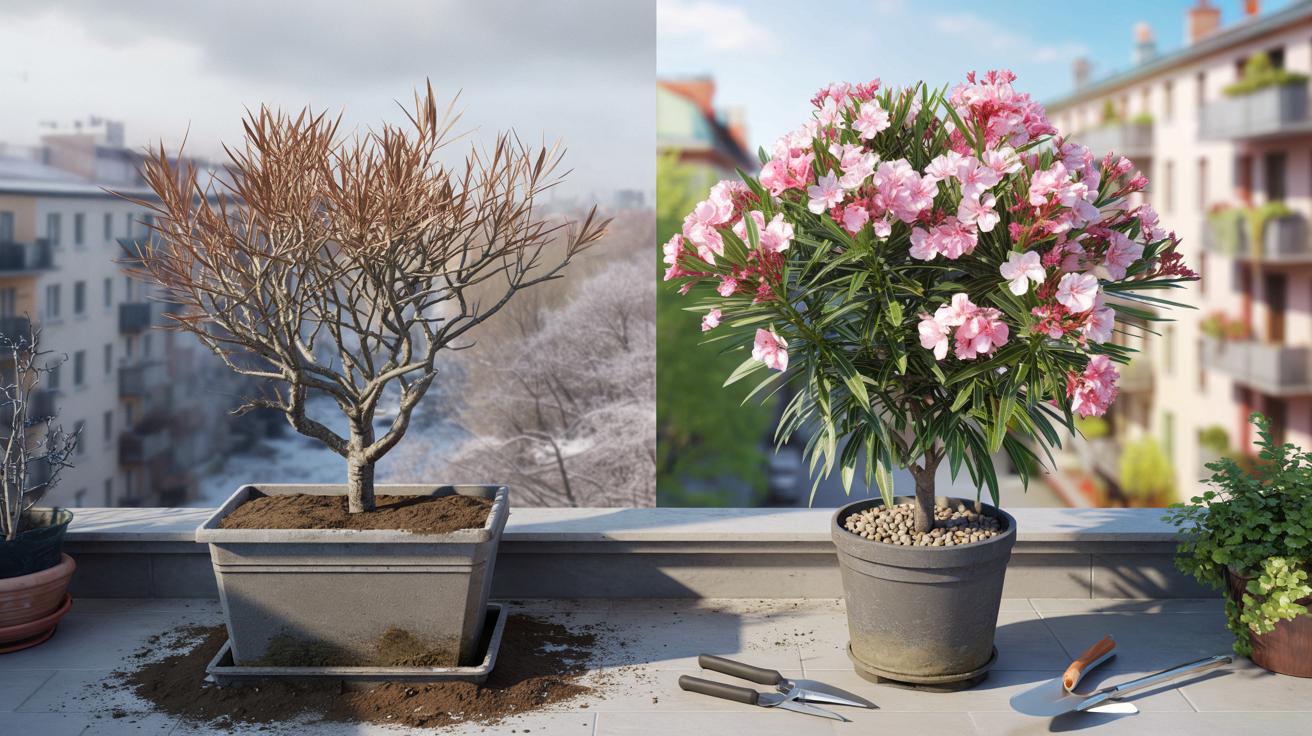 Jak sprawić, by Twój oleander znów stał się kwitnącą kulą po srogiej zimie.