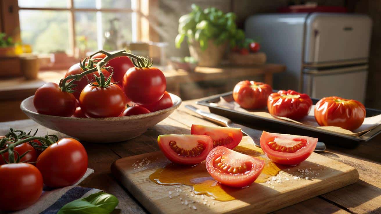 Jak sprawić żeby pomidory kupione w sklepie smakowały jak z ogrodu