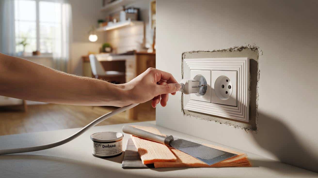 Jak sprawić żeby tynk przy gniazdkach nie kruszczył się przy wielokrotnym wtykaniu wtyczek