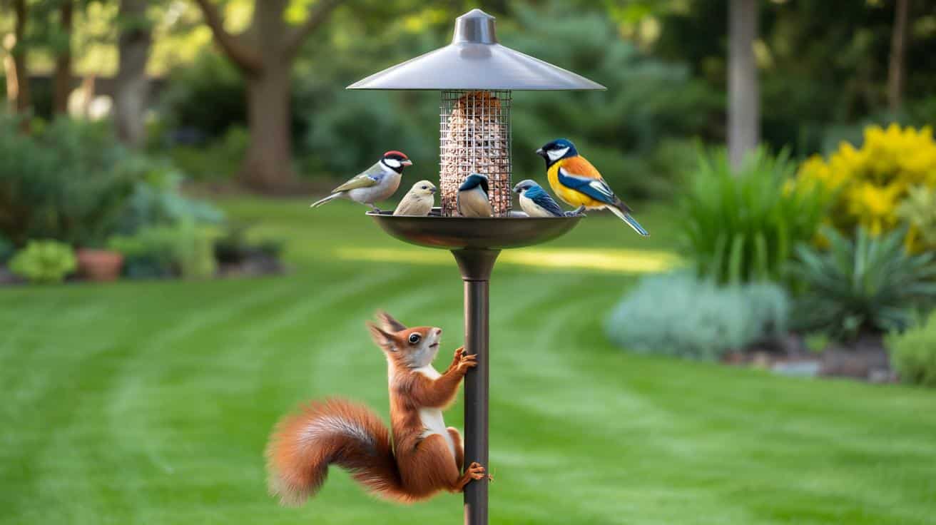 Jak sprytnie wygonić wiewiórki z karmnika dla ptaków?