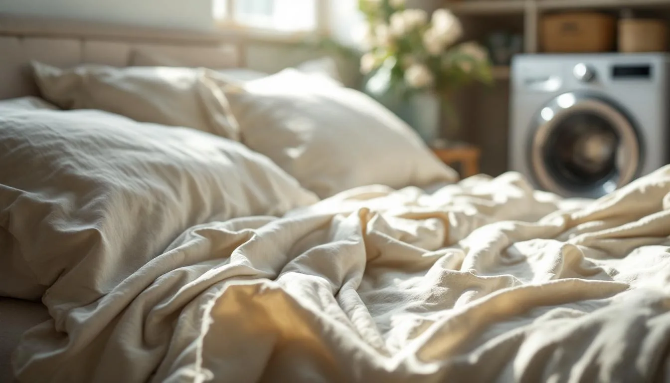 Jak tryb prania, który uważasz za dobry, niszczy twoje lniane prześcieradła