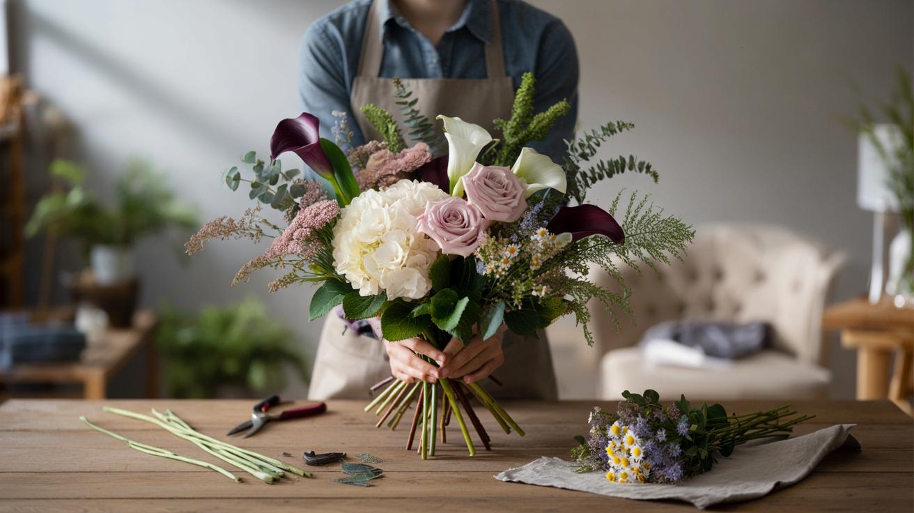 Jak ułożyć bukiet jak florysta: prosta zasada 3‑5‑8 krok po kroku