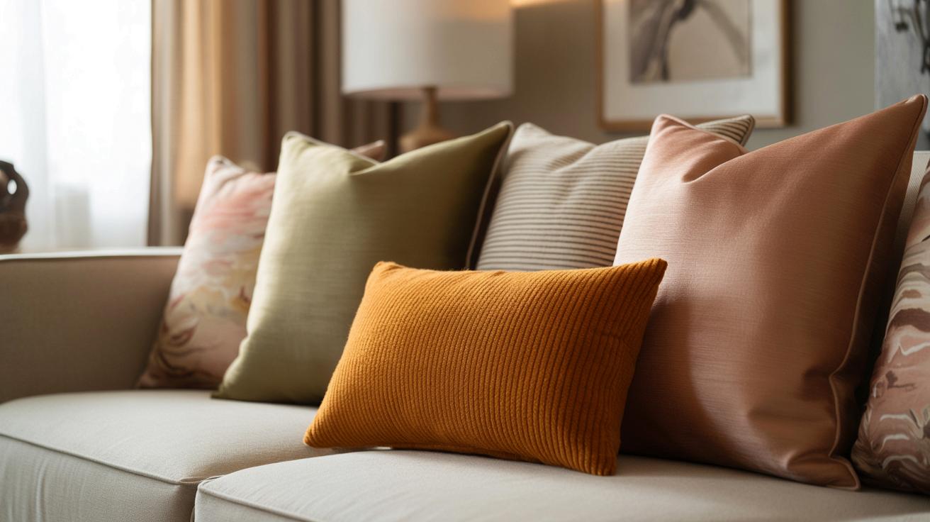 Jak ułożyć poduszki jak dekorator: prosta zasada 3-2-1