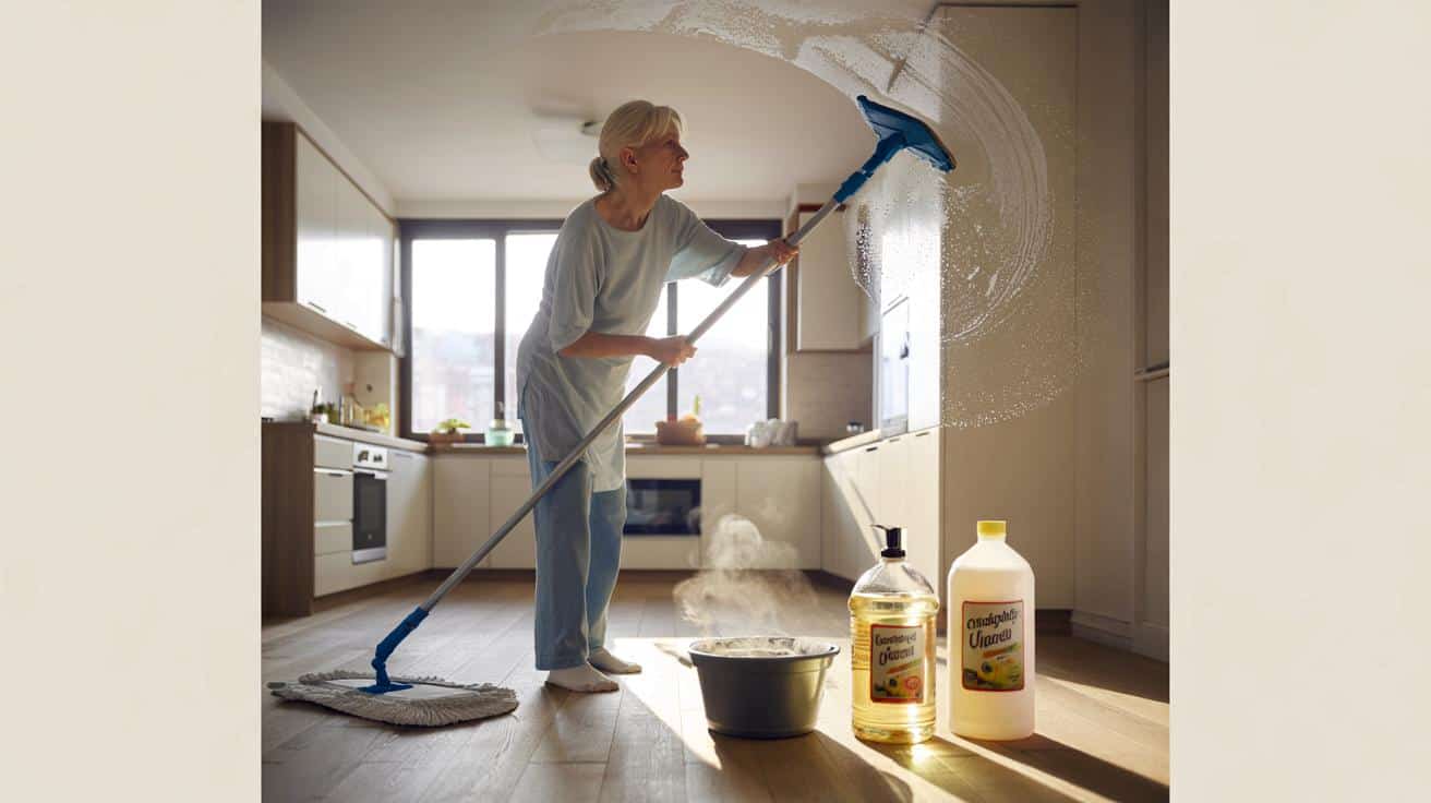 Jak umyć ściany i sufit w 30 minut bez drabiny: prosty trik z kuchni