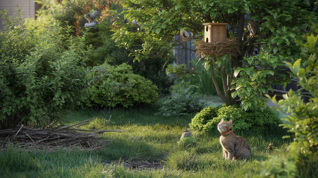 Jak uratować ptaki w ogrodzie, nie zabierając kotu radości z życia