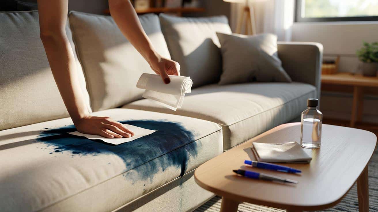 Jak usunąć plamę z tuszu z kanapy w mniej niż 20 minut