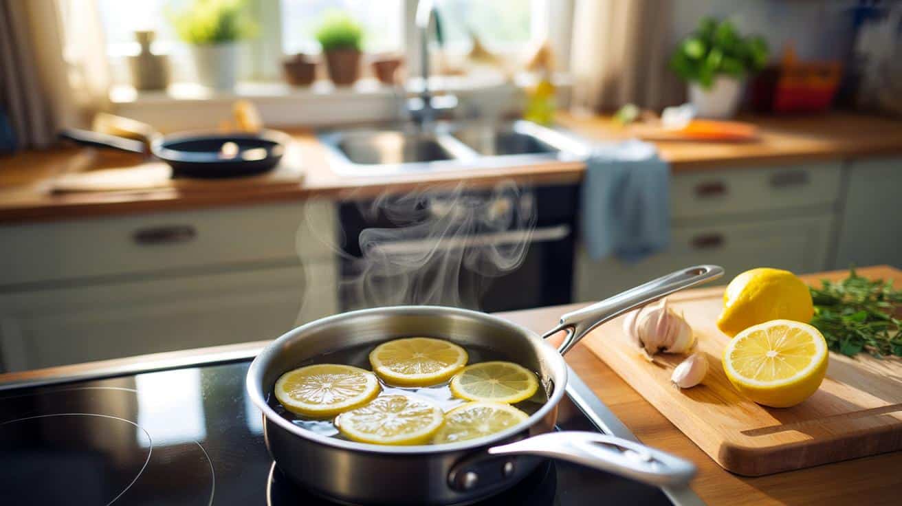 Jak użyć cytryny aby szybko odświeżyć zapach w kuchni po smażeniu