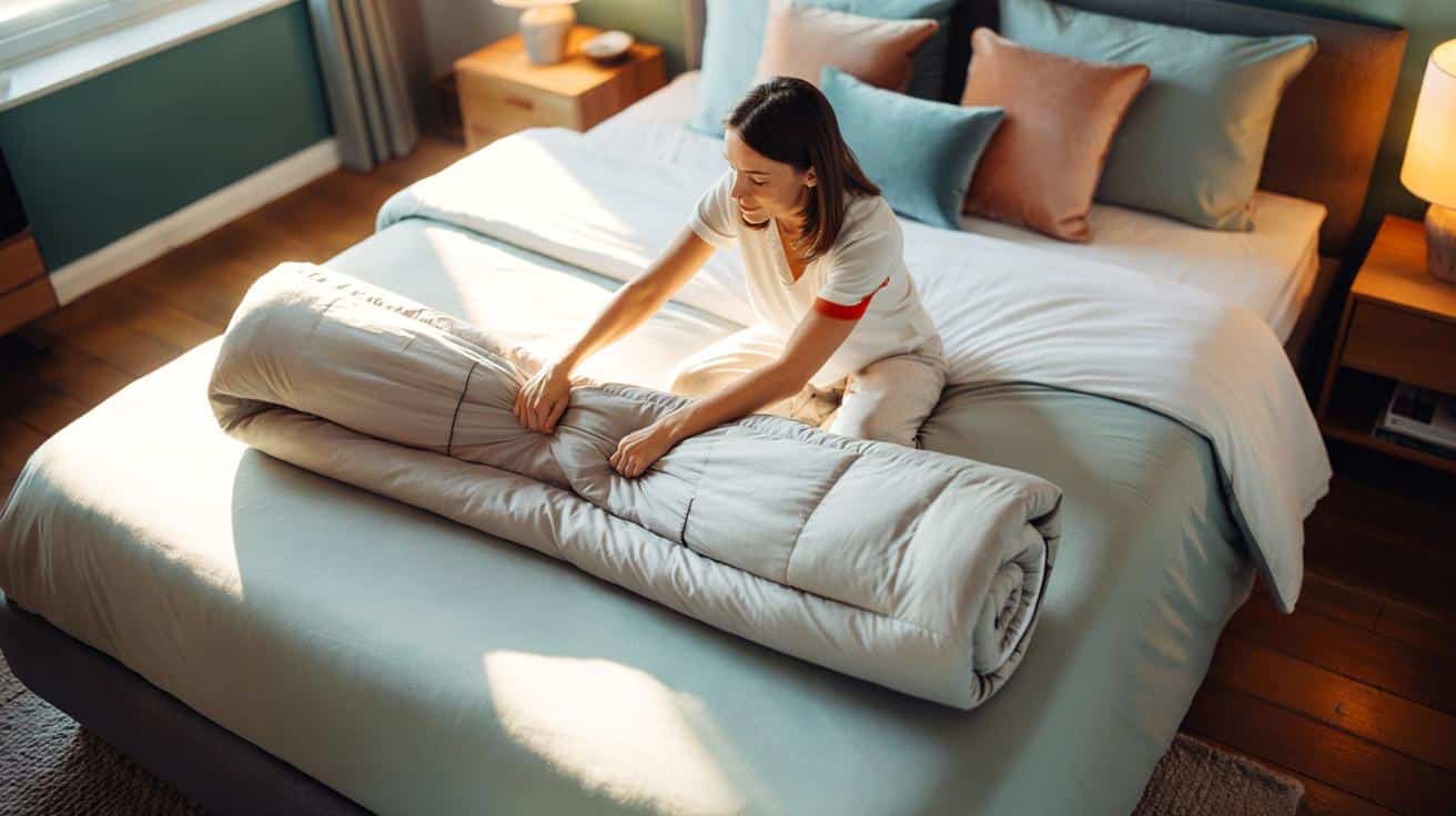 Jak w 3 minuty zmienić pościel: sprytna metoda „burrito”