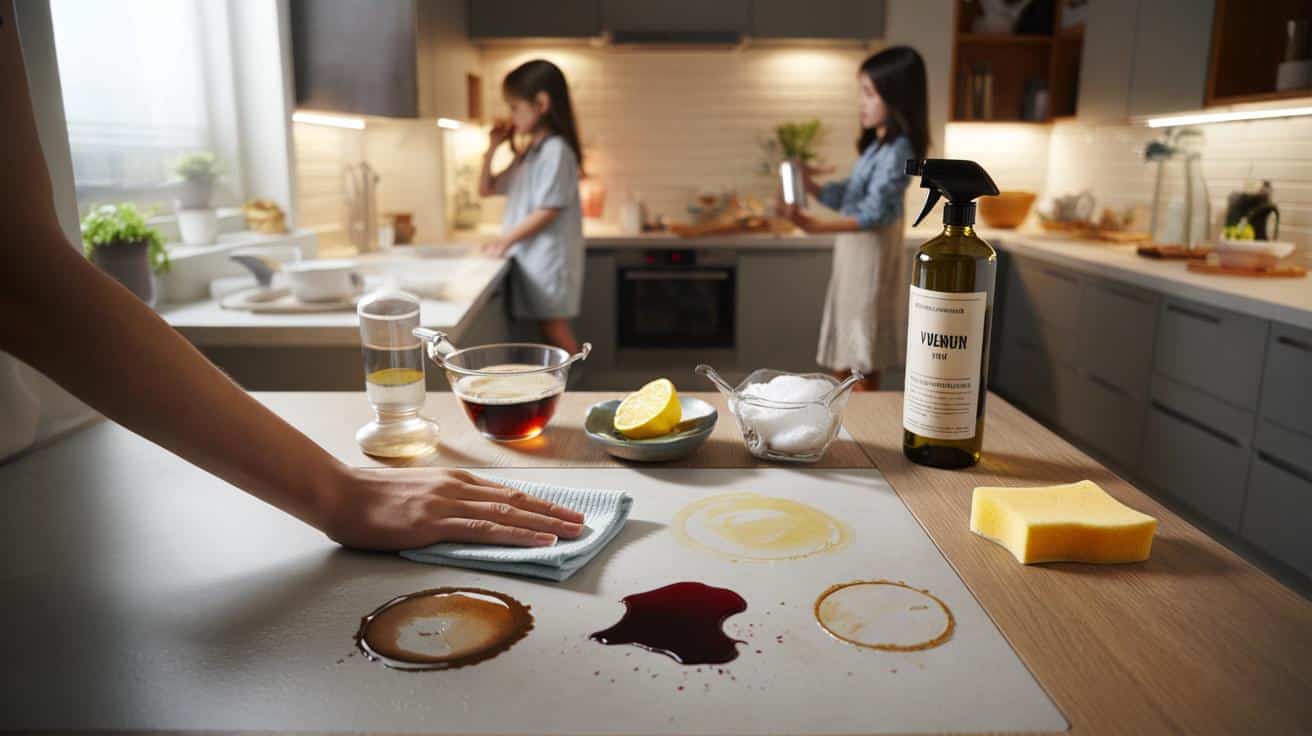Jak wyczyścić blat kuchenny z trudnych plam bez uszkodzenia powierzchni