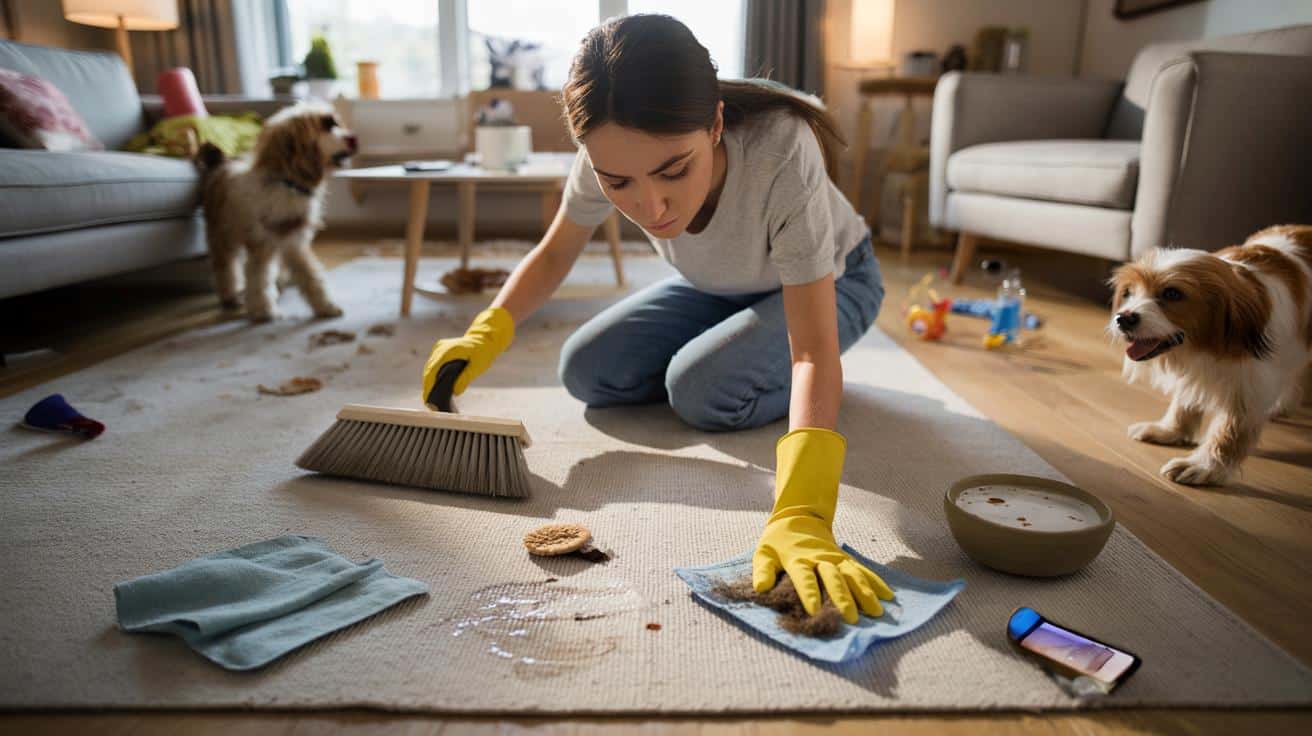 Jak wyczyścić dywan bez odkurzacza gdy musisz działać szybko