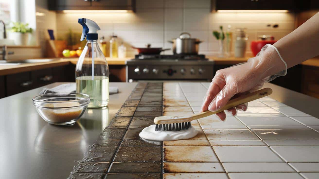 Jak wyczyścić fugi w kuchni gdy sczerniały od tłuszczu