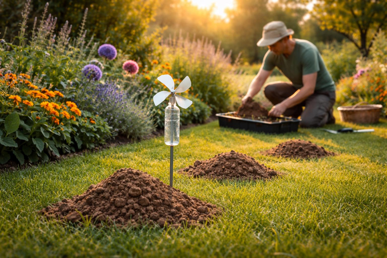 Jak wygonić krety z ogrodu bez trucizny i pułapek