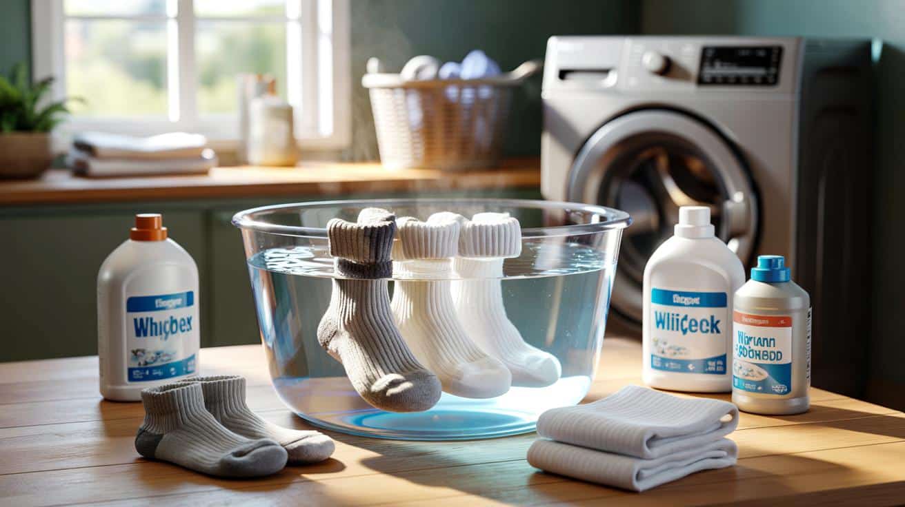 Jak wyprać białe skarpetki które są szare od lat