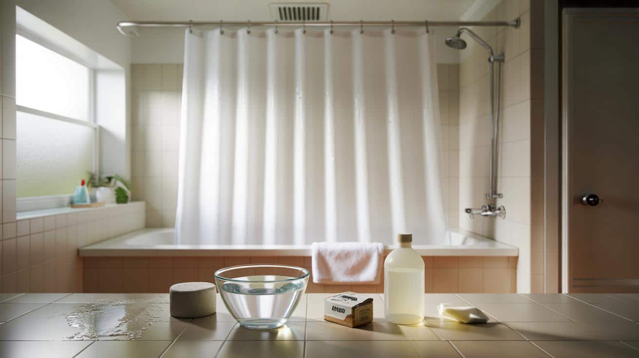 Jak wyprać zasłony prysznicowe żeby pleśń już nie wróciła