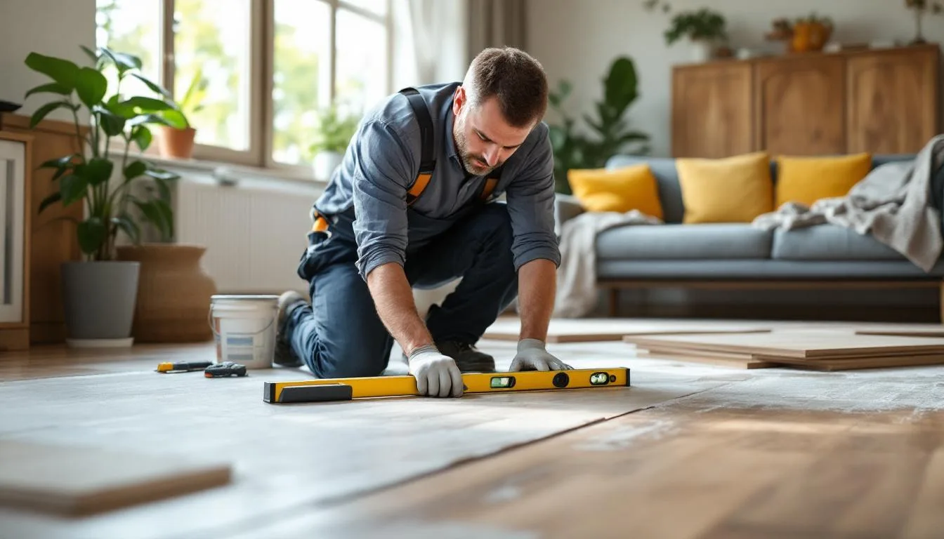 Jak wyrównać nierówną podłogę pod panele bez remontu i kosztów