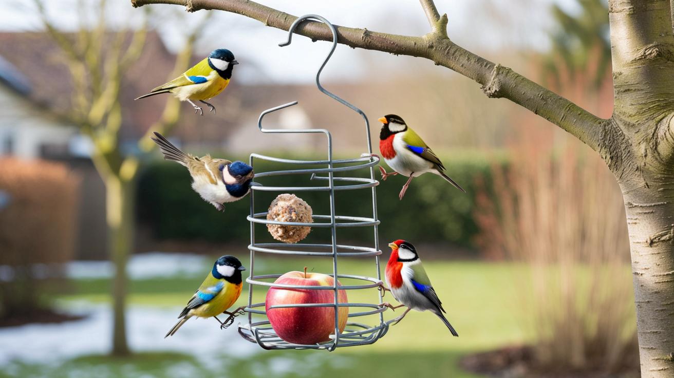 Jak z drucianego wieszaka zrobić darmową karmnikową „stację benzynową” dla ptaków