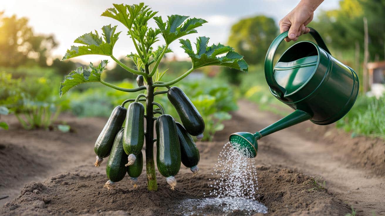 Jak z jednego krzaka cukinii zebrać 5 kg plonów? Prosty trik z podlewaniem
