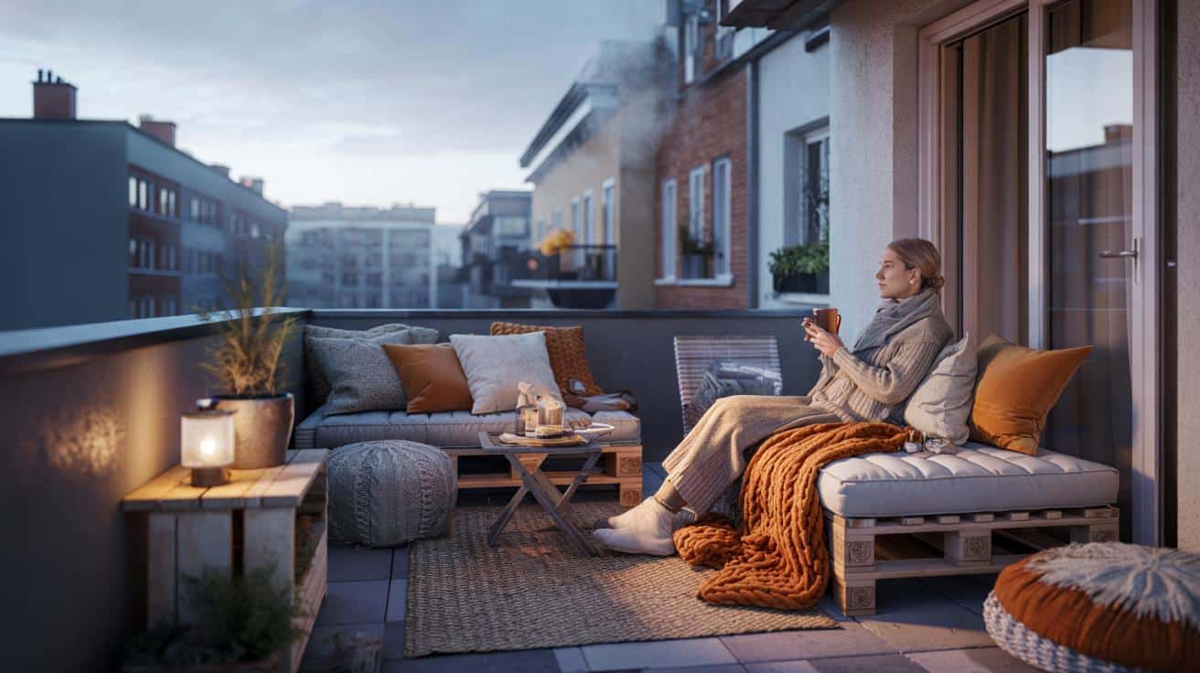 Jak zamienić zmarznięty balkon w przytulny kącik na cały rok