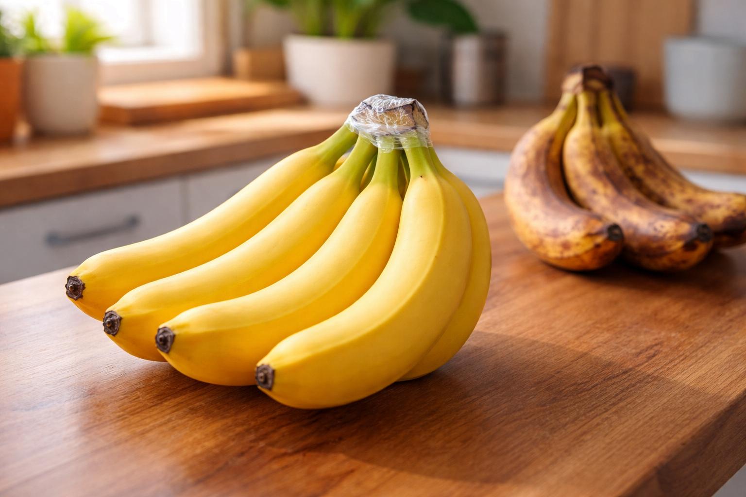 Jak zatrzymać żółty kolor bananów: prosty trik na dłuższą świeżość