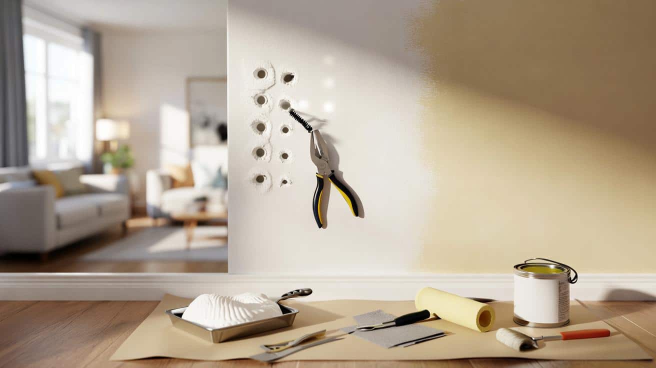 Jak zlikwidować dziury po kołkach w ścianie i nie zostawić śladu