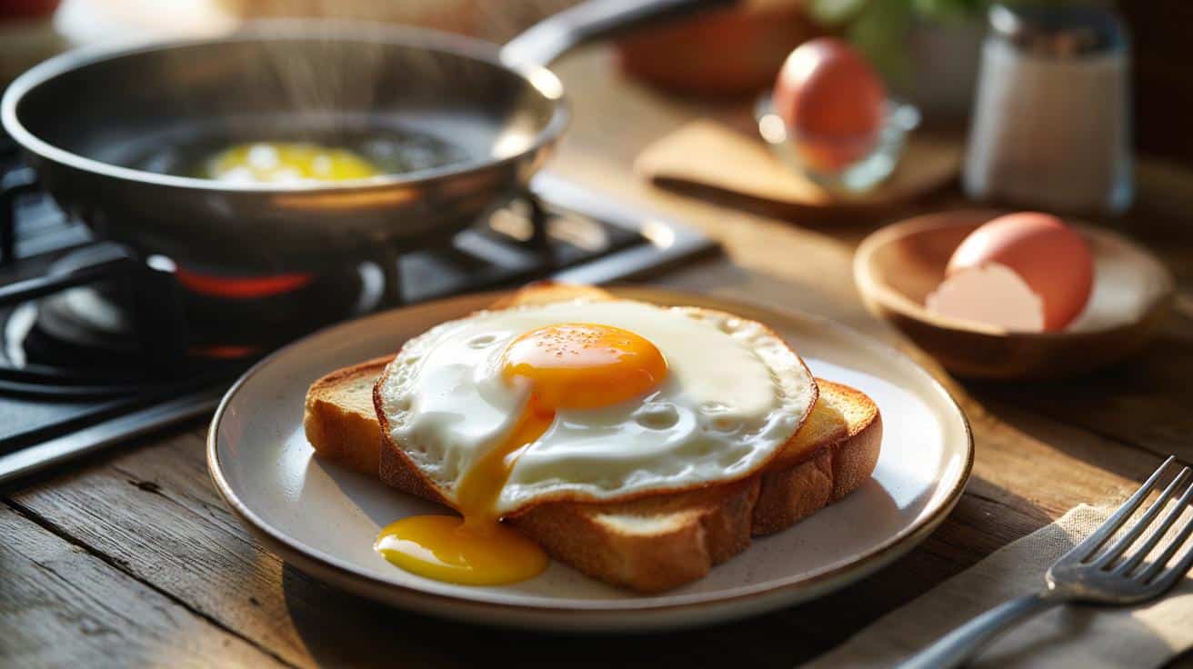 Jak zrobić idealne jajko sadzone z miękkim żółtkiem i chrupiącym białkiem