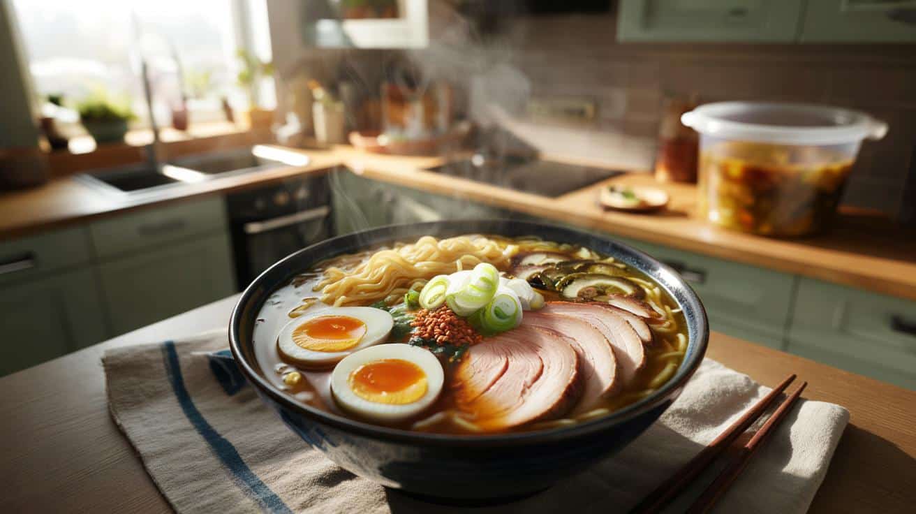 Jak zrobić szybką zupę ramen w domu na bazie rosołu z poprzedniego dnia