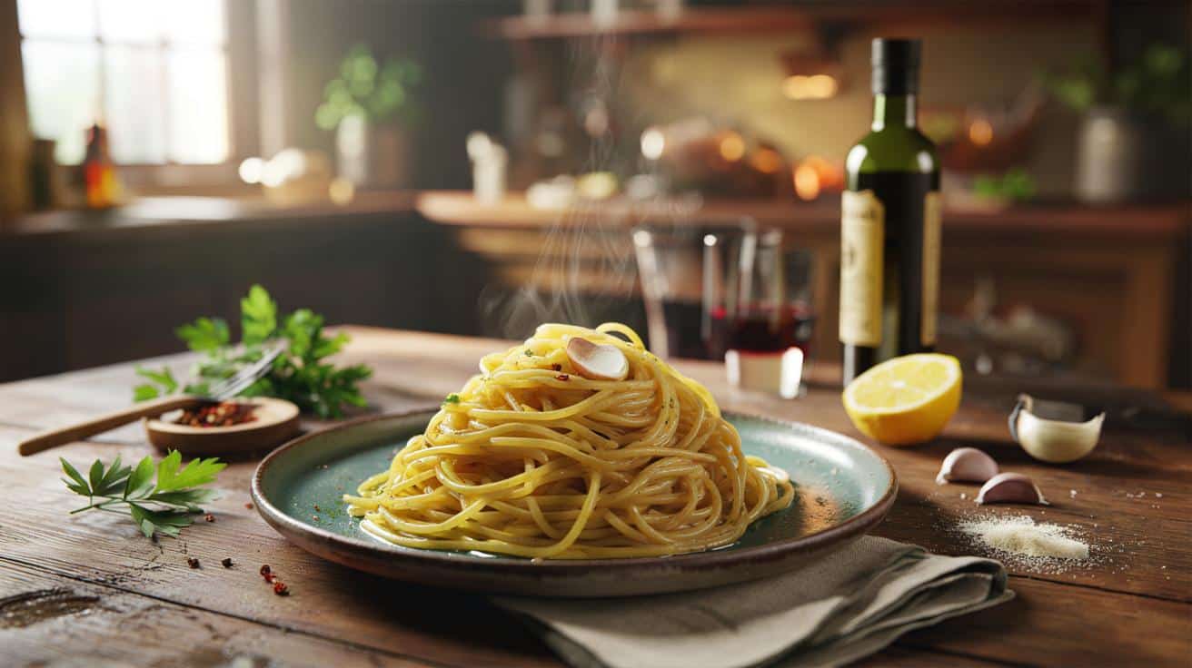 Jak zrobić szybki makaron z czosnkiem i oliwą który pachnie włoską kuchnią