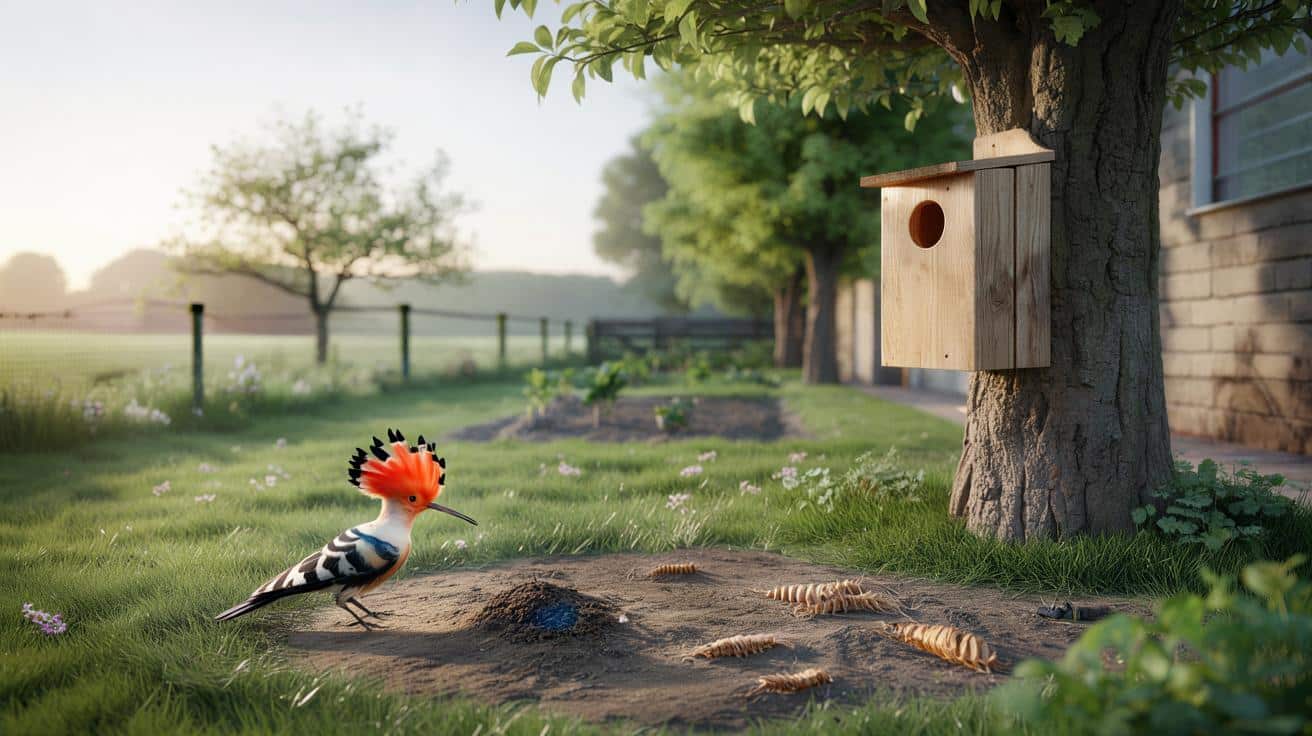 Jak zwabić dudka do ogrodu? Gdzie powiesić budkę lęgową