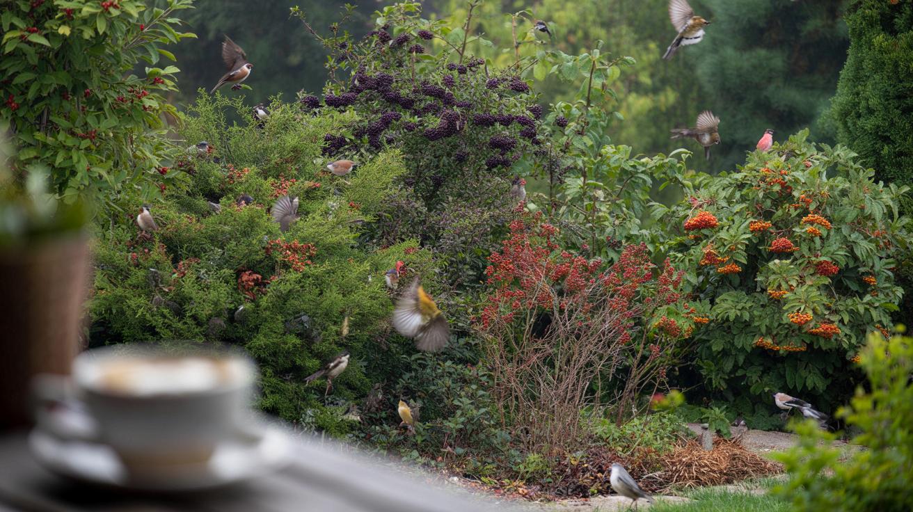 Jakie krzewy posadzić żeby ptaki przylatywały stadami