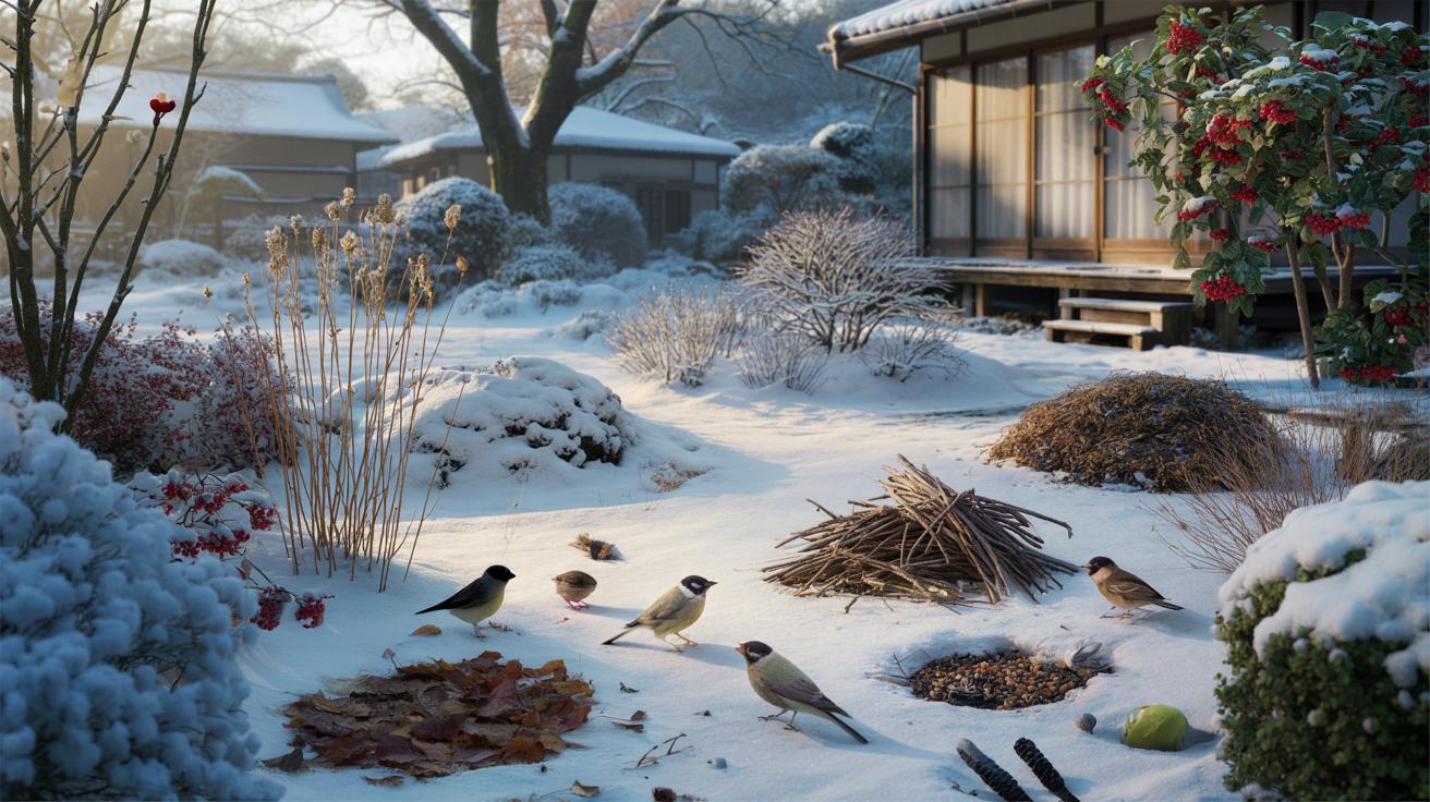 Japoński sposób na pomoc ptakom zimą. Mało popularny, ale skuteczny